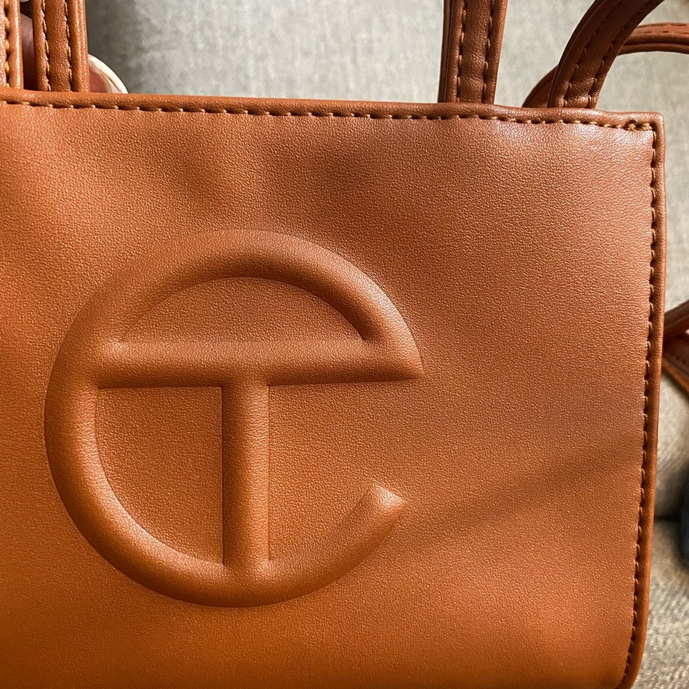 Reference pics for inside an authentic small telfar shopping bag